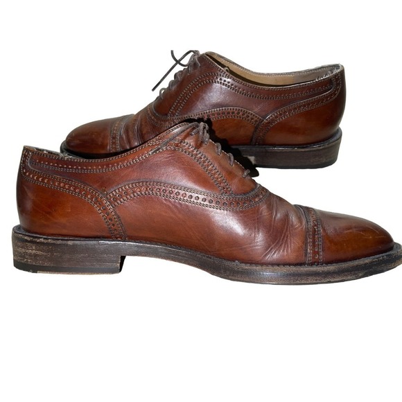 Cole Haan Bragano Cap Toe Oxfords Mens Shoes Made In Italy #3864 Leather 8.5D - Picture 4 of 12